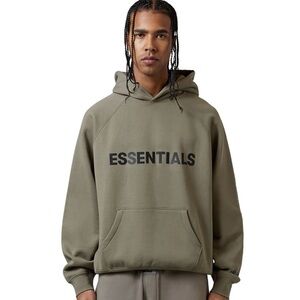 Fear of God Essentials Men's Khaki Hoodie